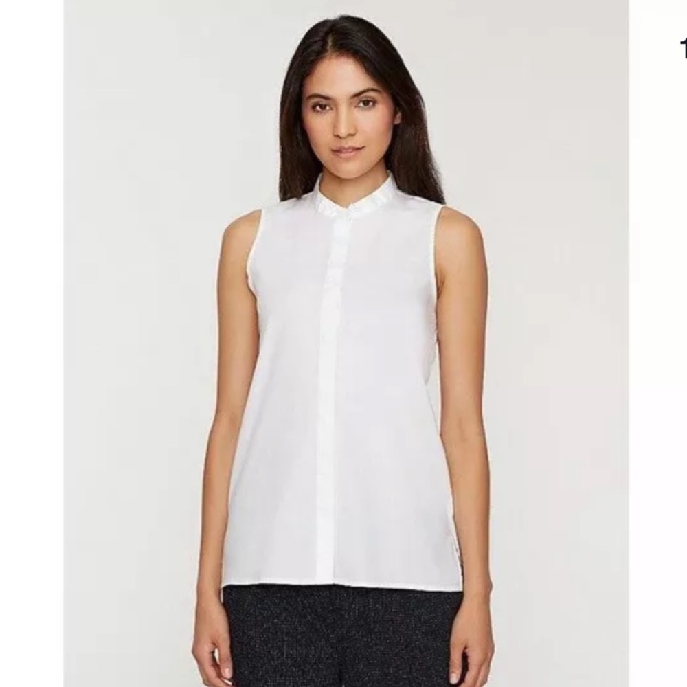 NWT. Eileen Fisher Organic Cotton Sleeveless Shirt